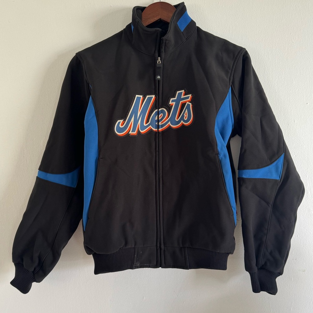 New York Mets Authentic Majestic Therma Base Jacket Small